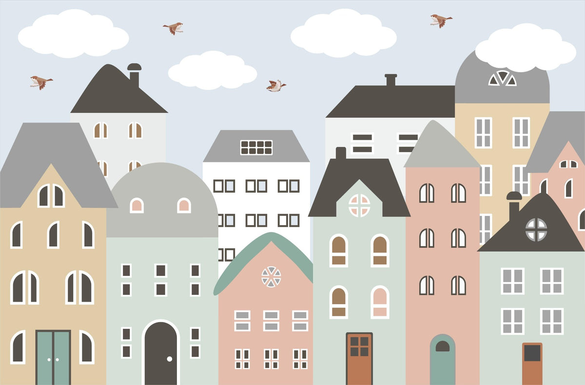 Kids & Nursery City Building Wallpaper in your room