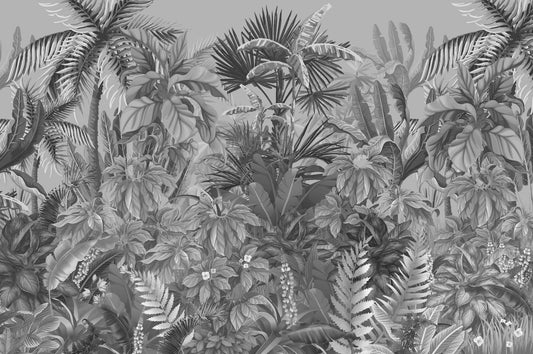 Illustrated Plant Life Wallpaper Mural