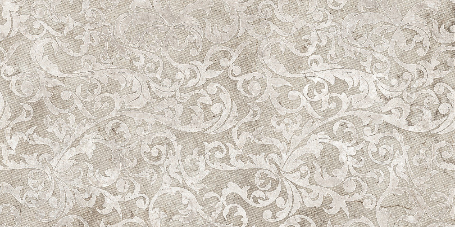 Vintage Beige Color Floral Pattern Wallpaper in your room — zoomed