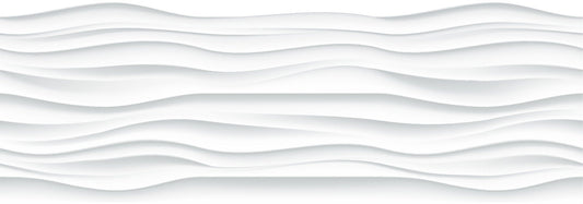 White Color Wave Wallpaper Murals