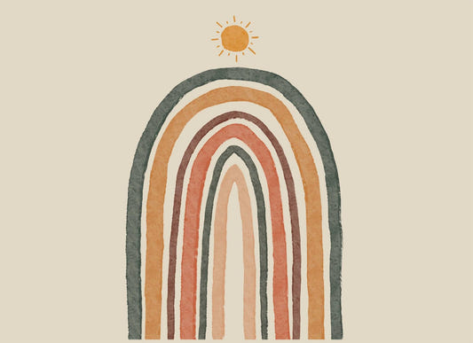 Boho Rainbow Nursery Wallpaper