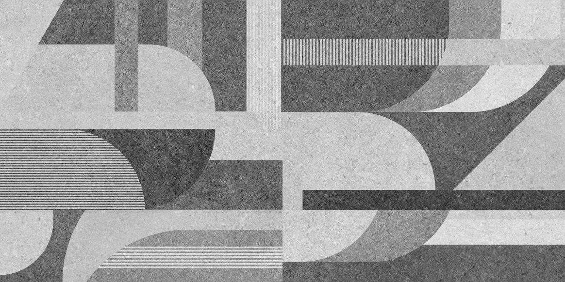 Geometric Gray Grunge Wallpaper in your room