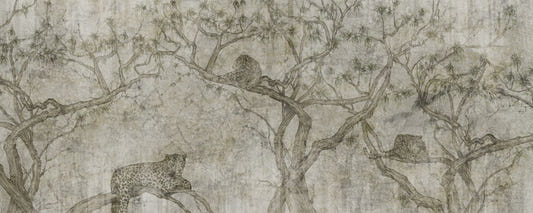 Leopard on Tree Wallpaper Mural