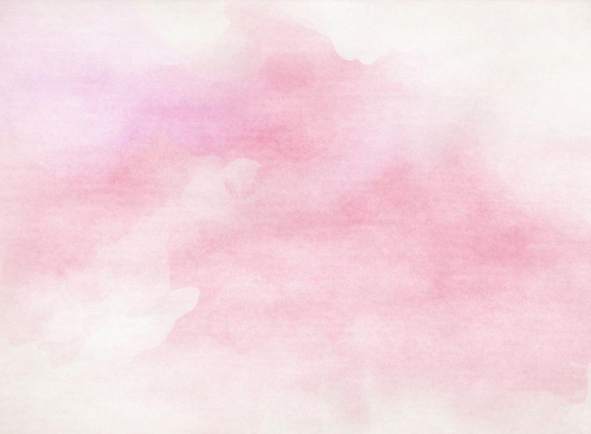 Pink Watercolor Wallpaper Murals in your room — zoomed