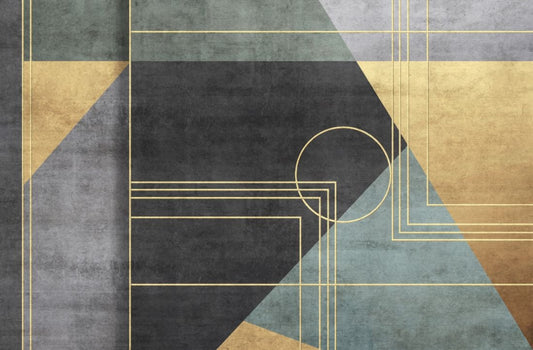 Geometric office wallpaper