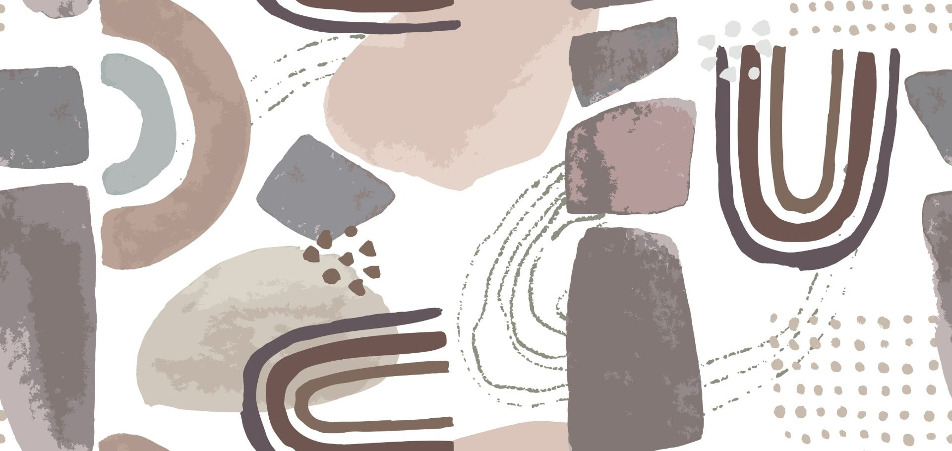 Nordic Scandinavian Wallpaper Mural in your room — zoomed