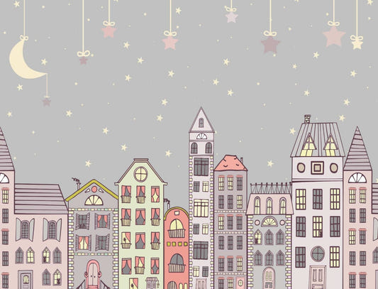 Cute Houses Wallpaper Murals