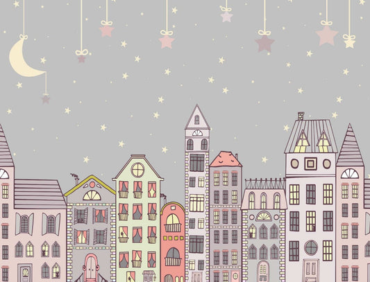 Cute Houses Wallpaper Murals