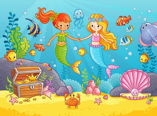 Mermaid Girlfriend Wallpaper Murals