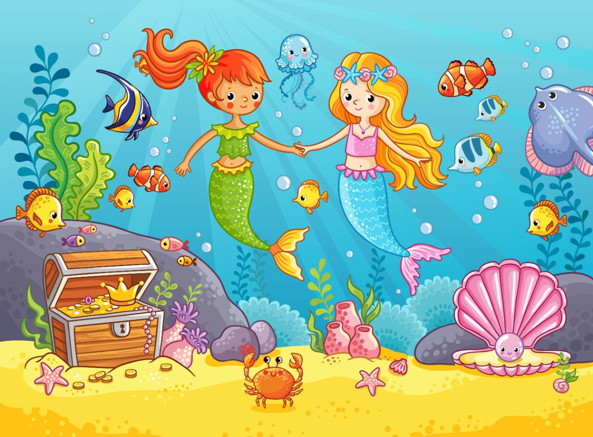 Mermaid Girlfriend Wallpaper Murals in your room — zoomed