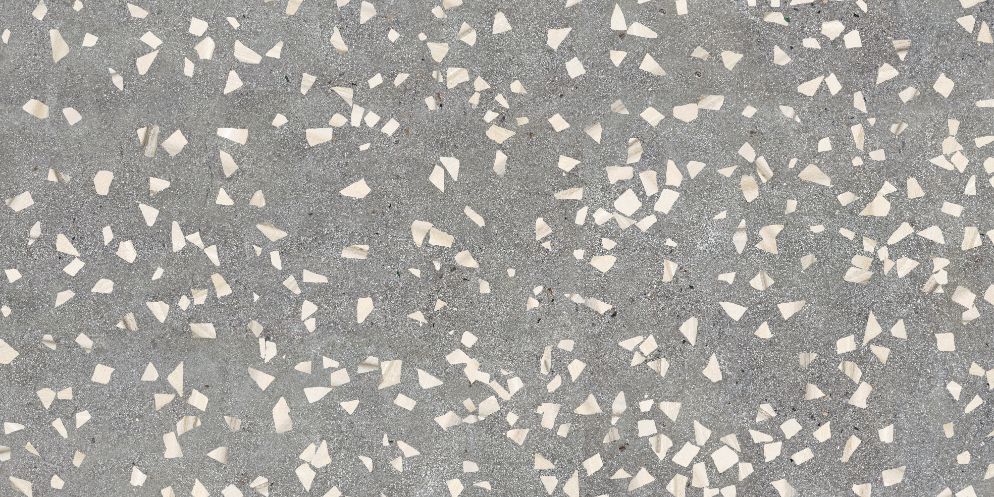 Gray Terrazzo Tile Wallpaper Mural in your room