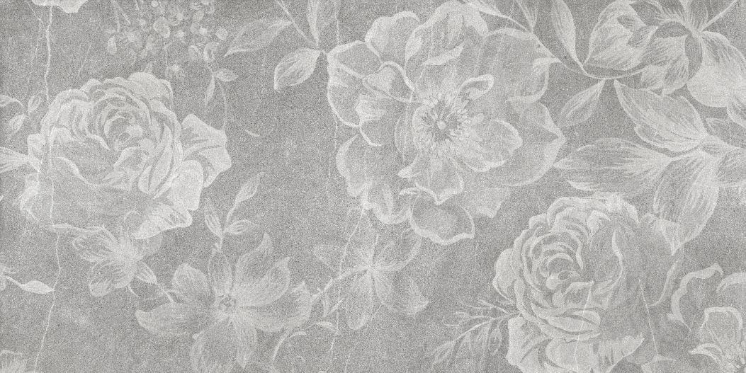 Flowers with old white Wall wallpaper in your room