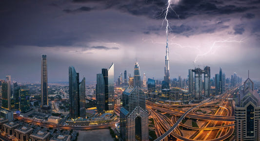 Dubai Skyline Wallpaper Mural