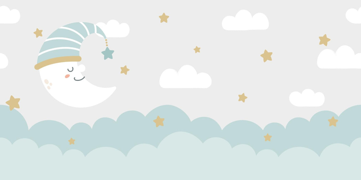 Clouds and Moon Wallpaper Murals in your room
