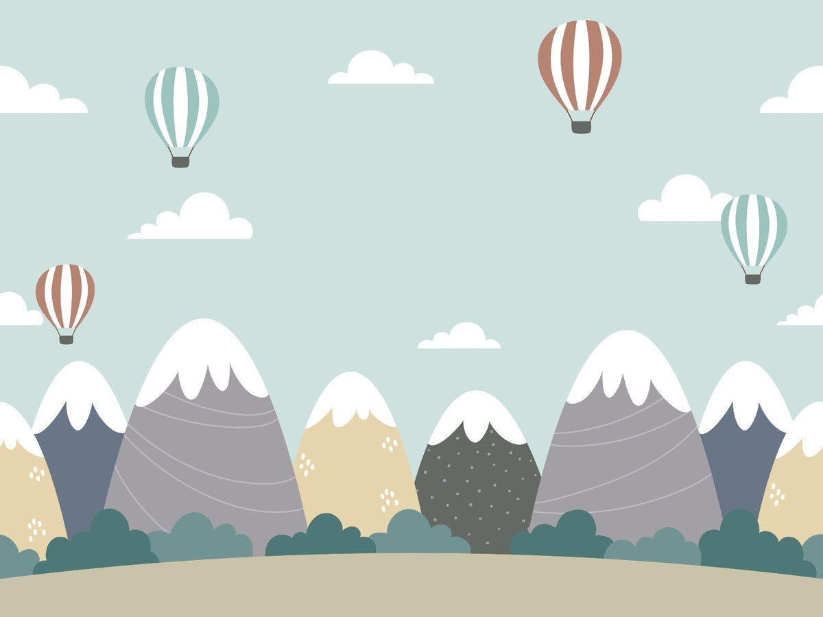 Abstract Mountain Wallpaper Mural in your room