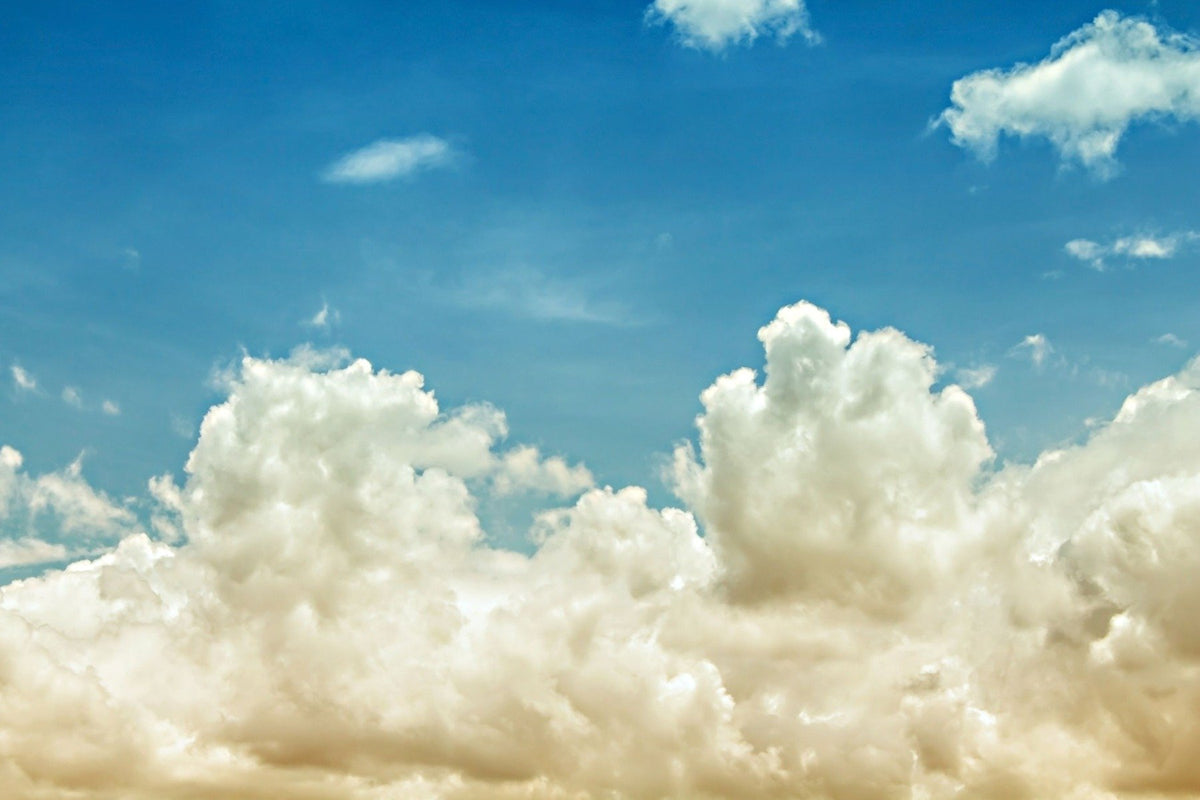 light blue sky Wallpaper murals in your room — zoomed