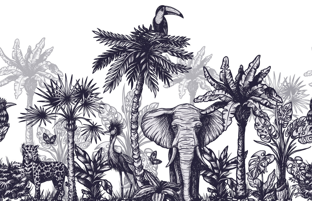 Sketchy Forest Wallpaper Murals