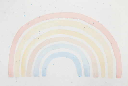 Watercolor Rainbow Wallpaper Murals