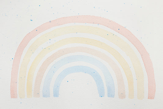 Watercolor Rainbow Wallpaper Murals