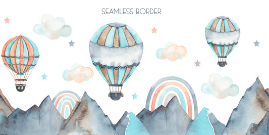 Watercolor Hot Air cWallpaper
