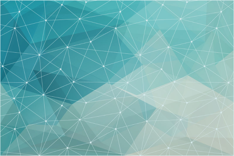White and Blue Geometric Line Wallpaper in your room — zoomed