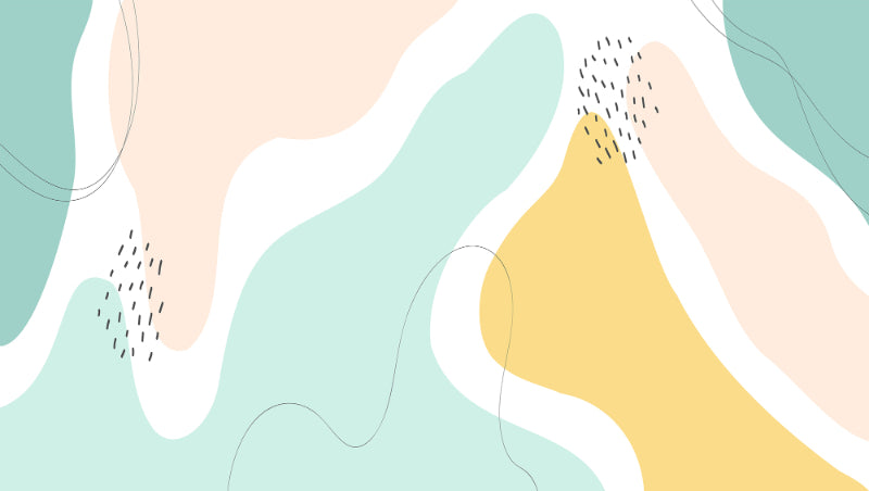 Beautiful Pastel Color Shapes Wallpaper Mural in your room — zoomed