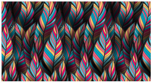 Tropical Feather Fantasy Wallpaper