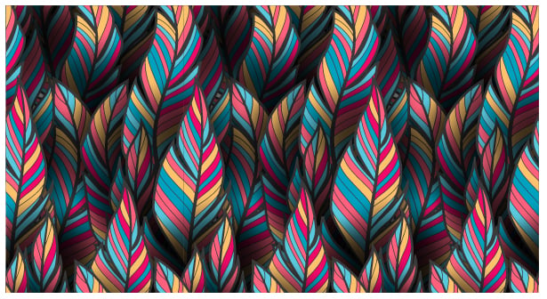 Tropical Feather Fantasy Wallpaper