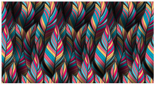 Tropical Feather Fantasy Wallpaper