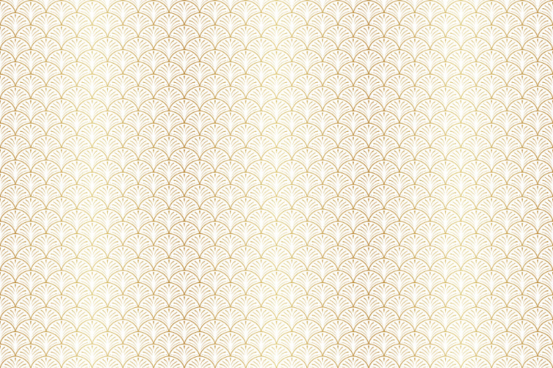 Arch Design Gold Art Deco Wallpaper