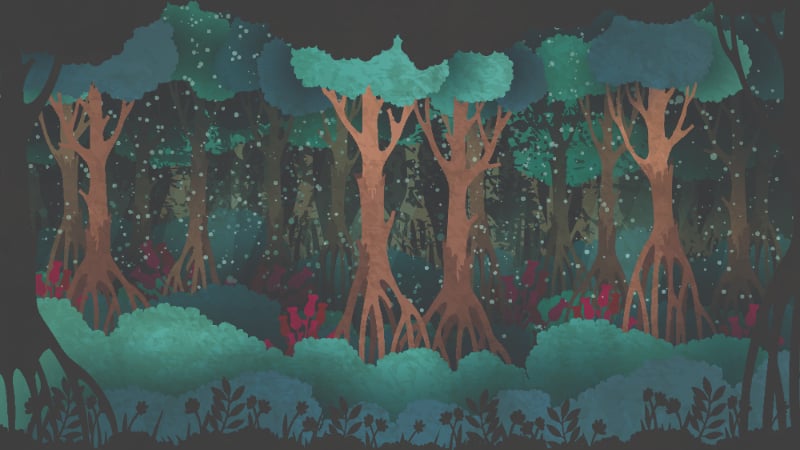 Green Watercolor Fairytale Forest Wallpaper Murals in your room