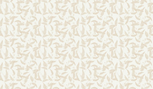 Line Art Ink Drawing Leaves Wallpaper