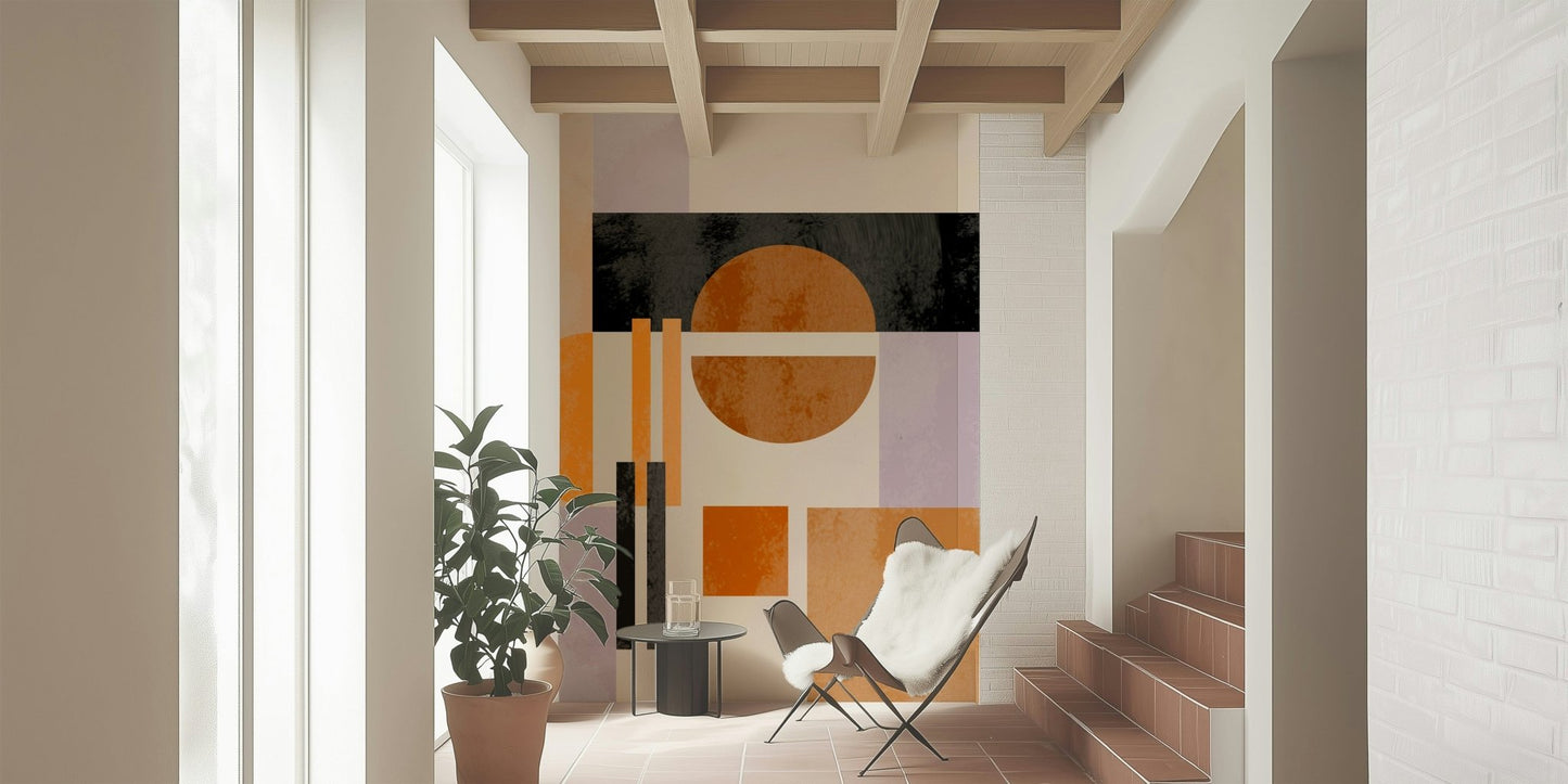 Artistic Abso Light Geometry print, unique geometric wall covering.