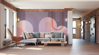 Gradient arches in pink and purple tones

