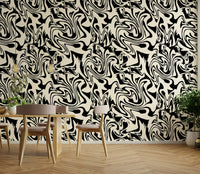 Abstract Liquid flowing wallpaper for walls

