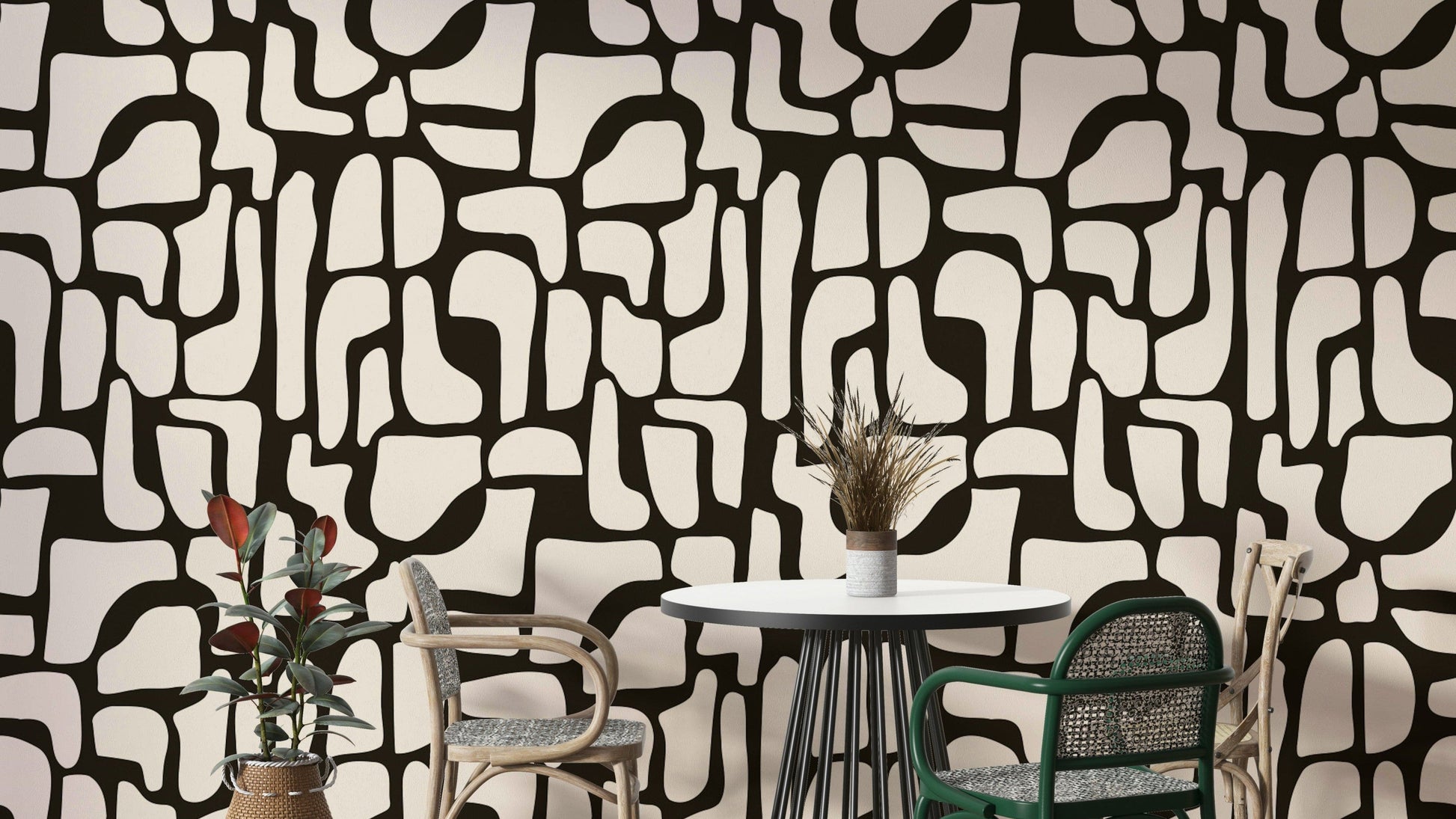 Wallpaper with a unique, modern and artistic design

