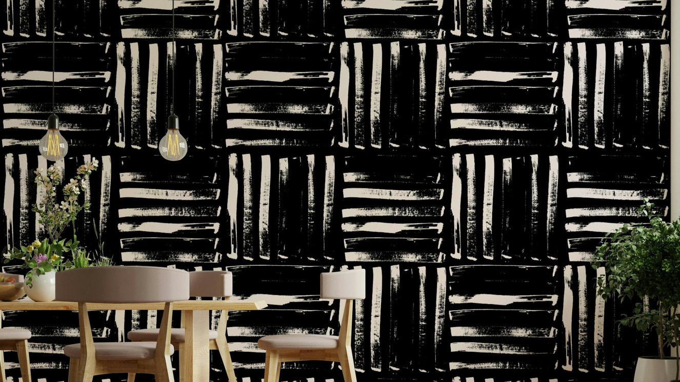 The mural is created for an entire wall, providing a unique backdrop.
