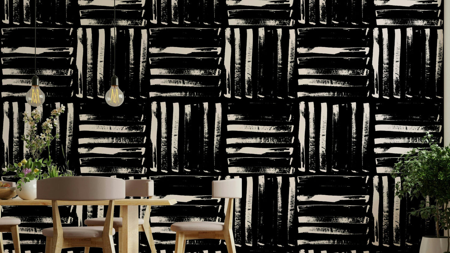 The mural is created for an entire wall, providing a unique backdrop.
