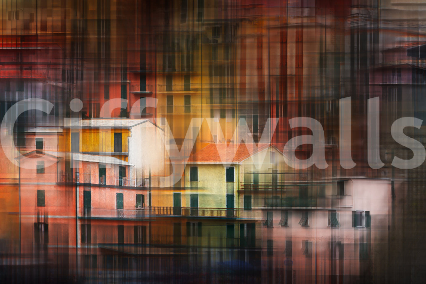 Abstract Cityscape Wall Mural -2405147