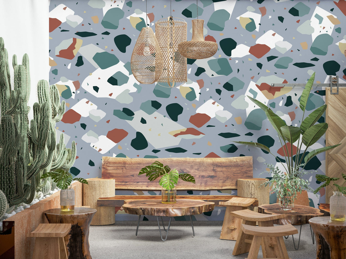 Confetti Stone Wall Mural