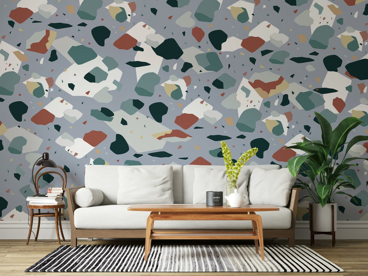 Confetti Stone Wall Mural