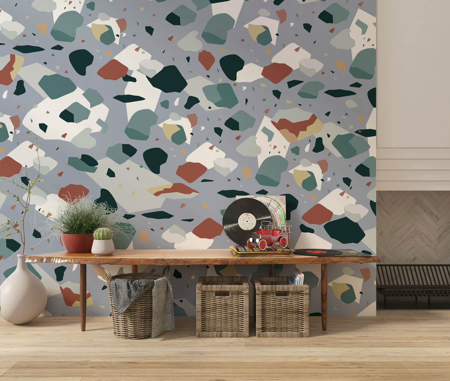 Confetti Stone Wall Mural