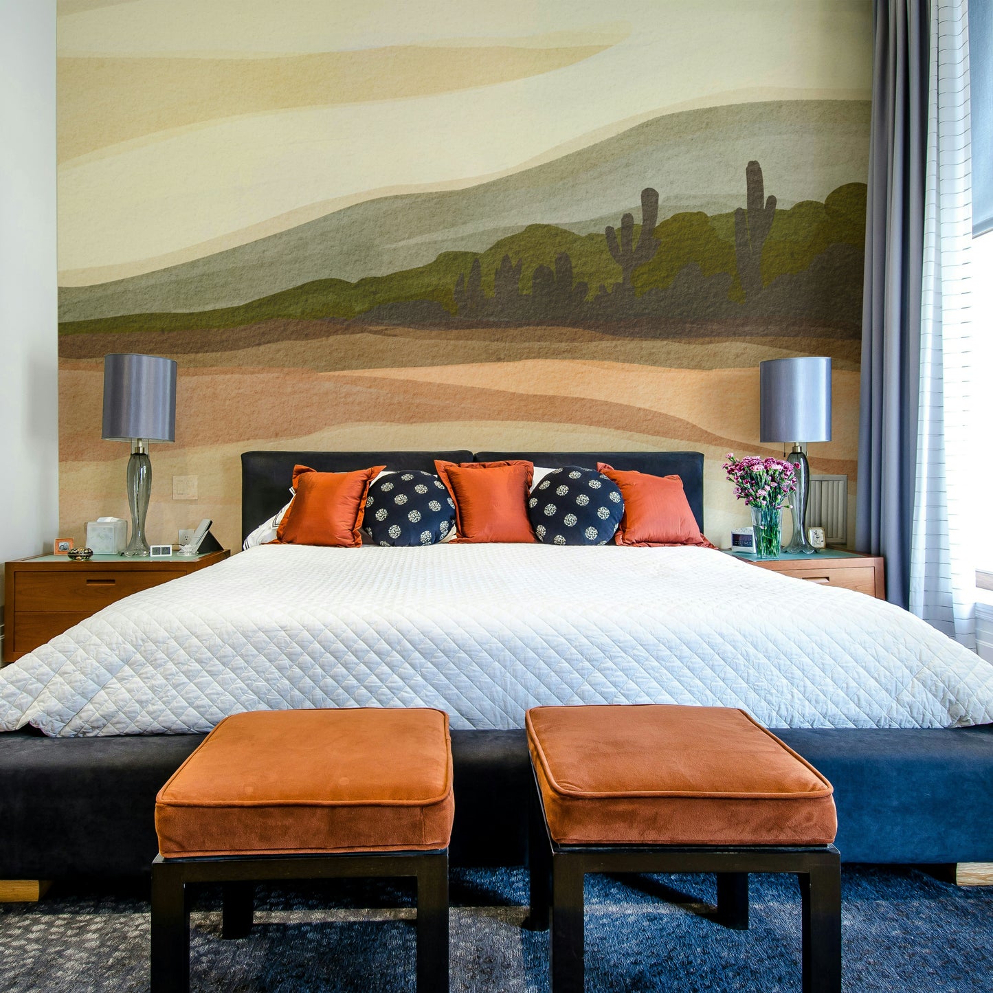 Modern desert wallpaper for walls

