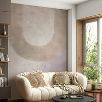 Brown and cream abstract wallpaper

