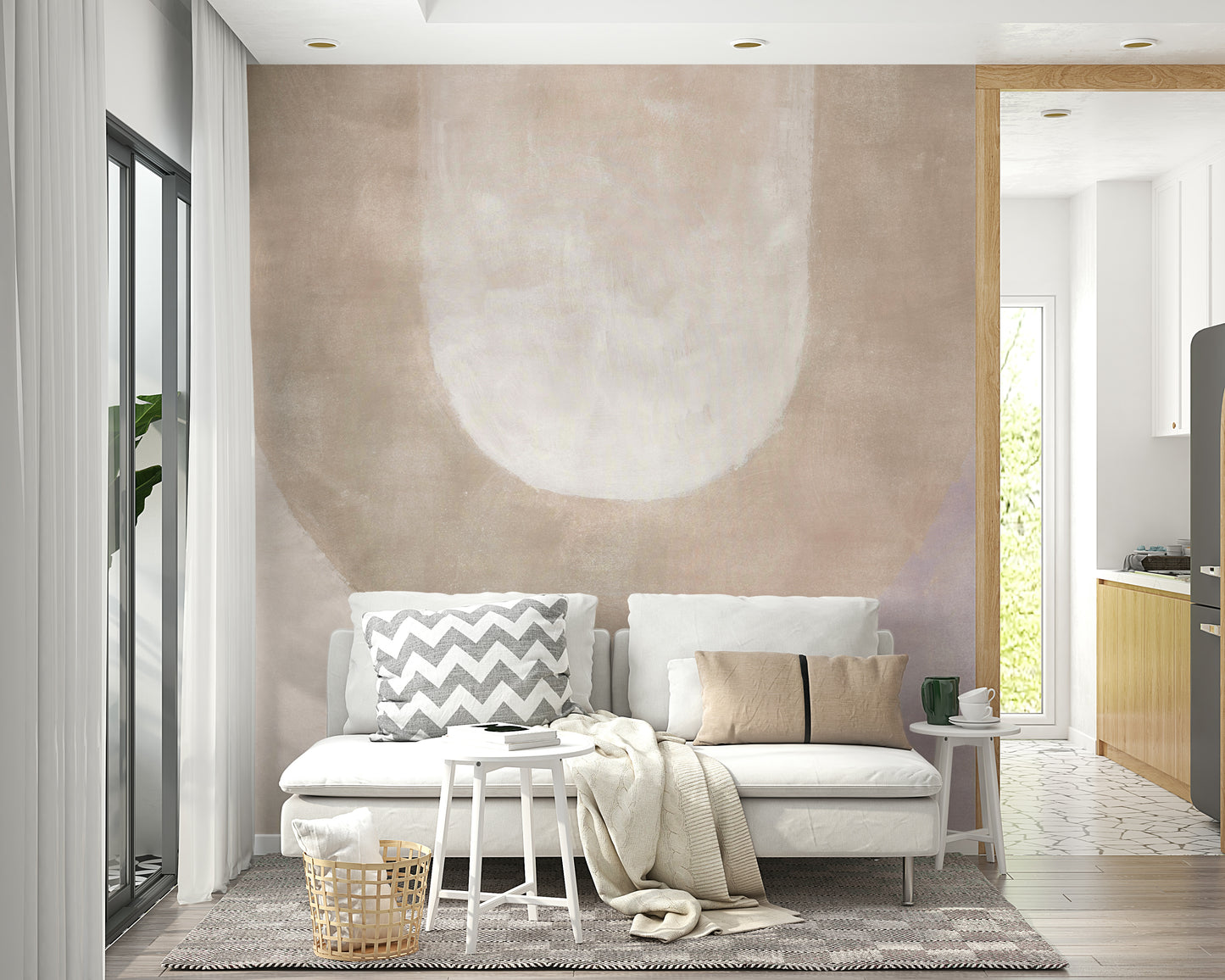 Earth-inspired abstract art wallpaper

