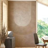Organic shapes in warm earth hues

