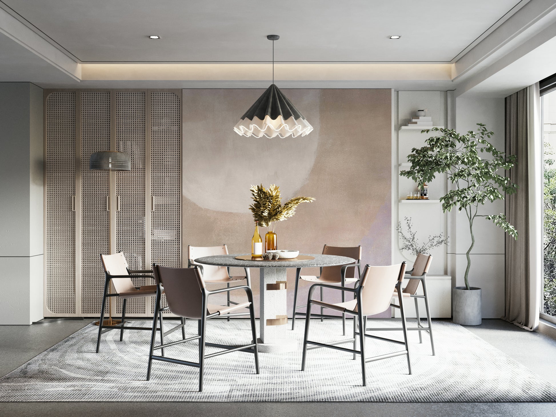 Earthy neutral abstract wallpaper

