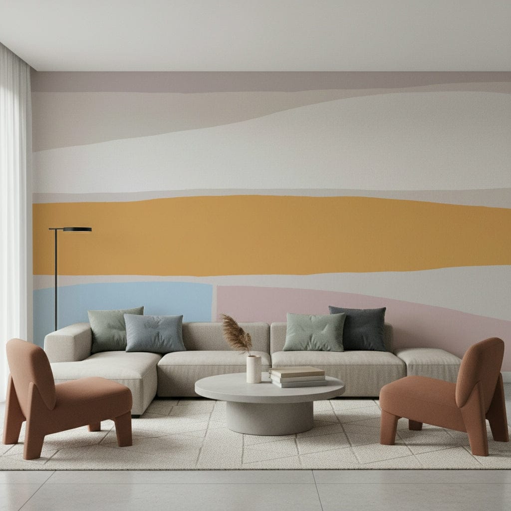 A serene flowing design wall mural for your decor.