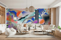 A classic abstract grain wallpaper for walls.

