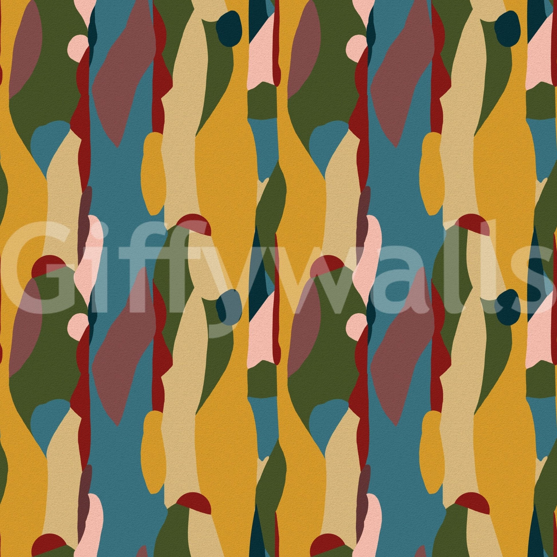 Abstract Harmony Geometry Shapes Wallpaper⁠